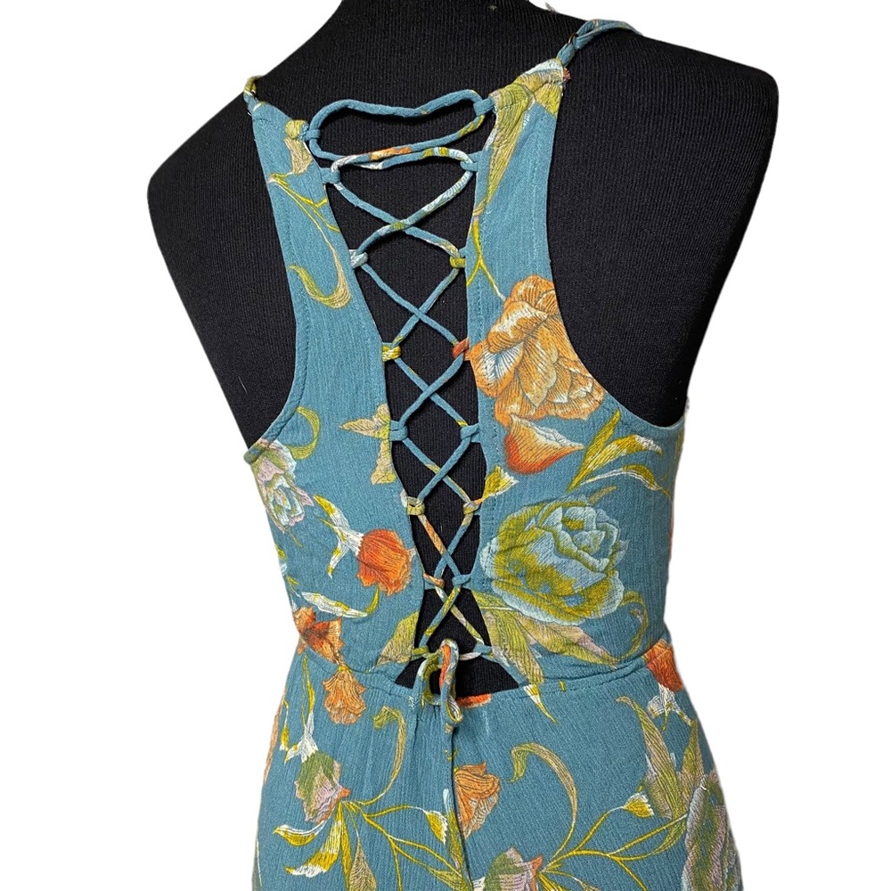 O’Neill Floral Jumpsuit XS Blue Floral - Picture 4 of 6